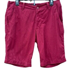 Express Chino Men’s Red Shorts 30 Waist 100% Cotton Casual
